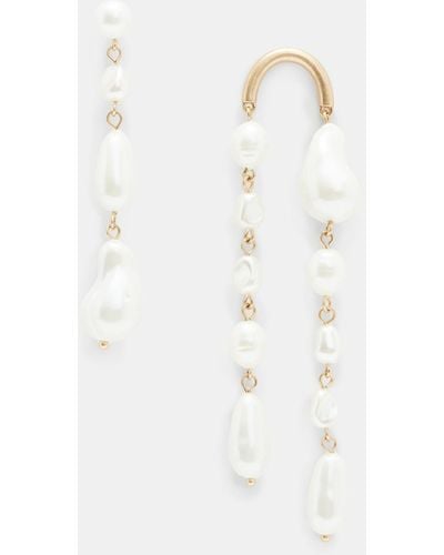 AllSaints Shelby Mismatched Earring Set - White