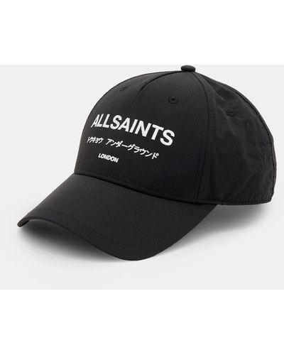 AllSaints Underground Nylon Baseball Cap - Black