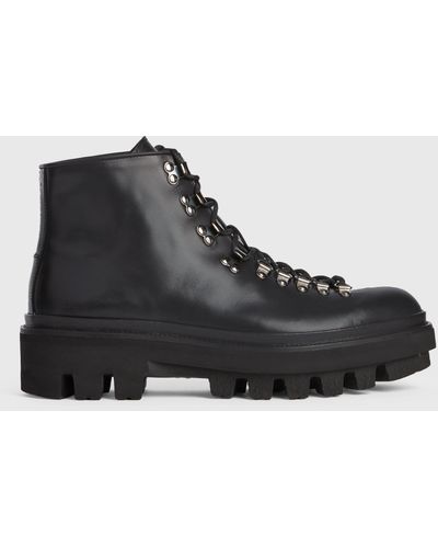 AllSaints Men's Isaac Leather Boots - Black