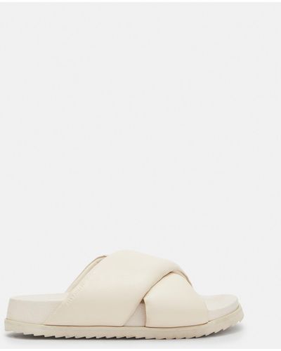 AllSaints Saki Crossover Leather Sandals, - Multicolour