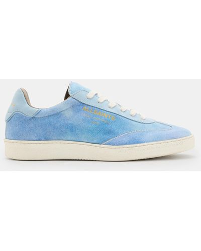 AllSaints Thelma Suede Low Top Trainers - Blue