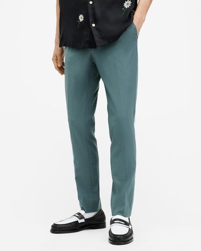 AllSaints Moad Skinny Fit Stretch Trousers - Blue