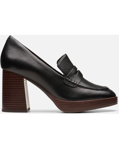 Clarks Zoya85 Walk Heeled Shoes - Black