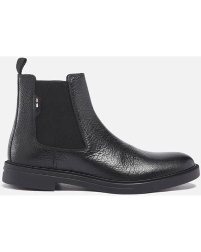 BOSS Boss Calev Leather Chelsea Boots - Black