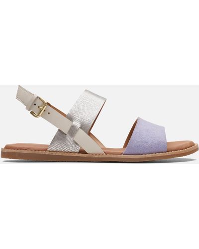 Clarks Karsea Leather And Suede Sandals - Multicolour