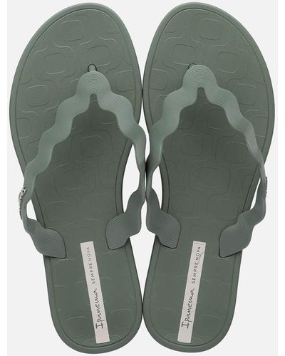 Ipanema Zig Flip Flops - Green