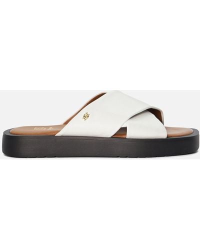 Dune Liquor Leather Sandals - Brown