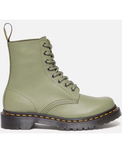 Dr. Martens 1460 Pascal Virginia Leather 8-eye Boots - Green