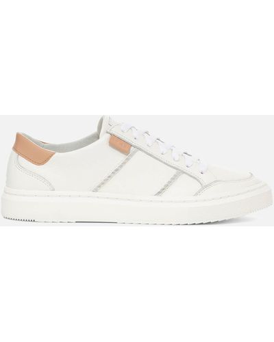 UGG Alameda Leather Sneakers - White