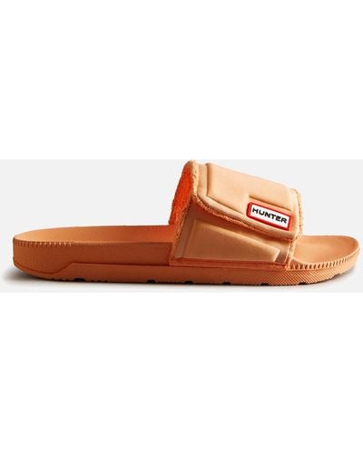 HUNTER Original Adjustable Slide Sandals - Orange
