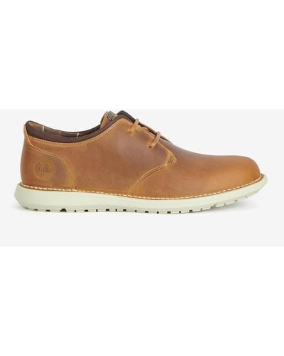 Barbour Acer Leather Derby Shoes - Brown