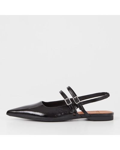 Vagabond Shoemakers Hermine Patent Leather Flats - Black