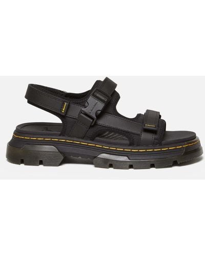 Dr. Martens Forster Leather Multi Strap Sandals - Black