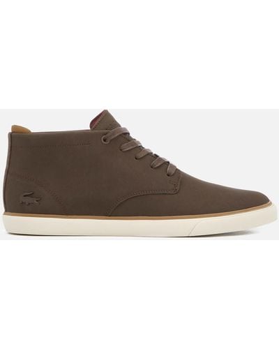 Lacoste Esparre Chukka 318 1 Leather/suede Derby Chukka Boots - Brown