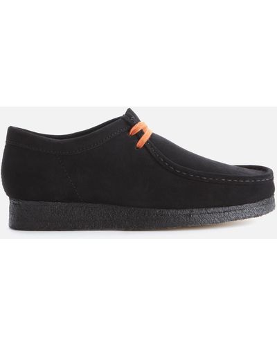 Clarks Suede Wallabee Boots - Black