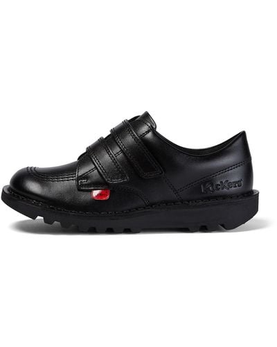 Kickers Junior Kick Lo Twin Velcro Shoes - Black