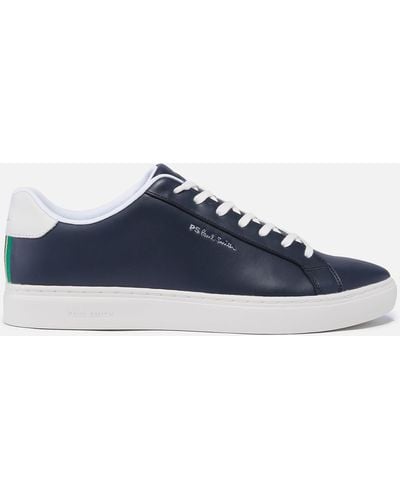 PS by Paul Smith Rex Leather Cupsole Trainers - Blue