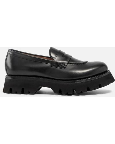 Grenson Hattie Leather Loafers - Black