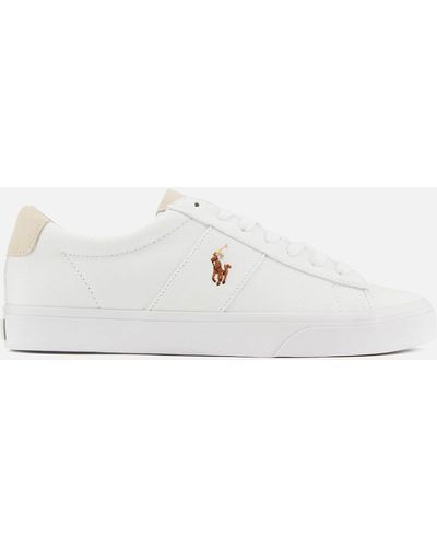 Polo Ralph Lauren Sayer Canvas Trainers - White