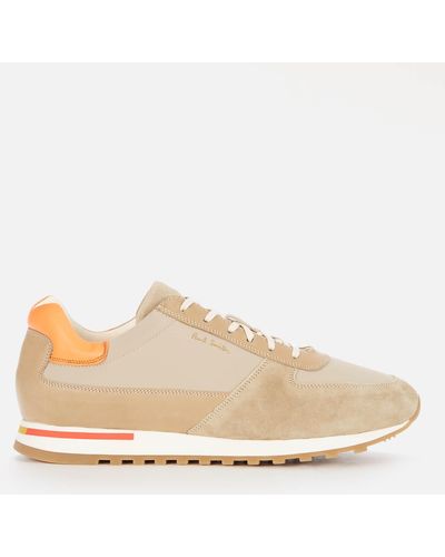 Paul Smith Velo Leather Running Style Trainers - Multicolour