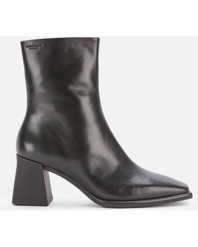 Vagabond Shoemakers Hedda Leather Heeled Boots - Black