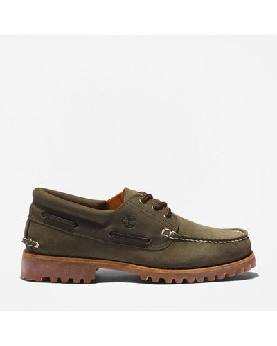 Timberland Authentics 3 Eye Classic Lug Suede Boat Shoes - Multicolor