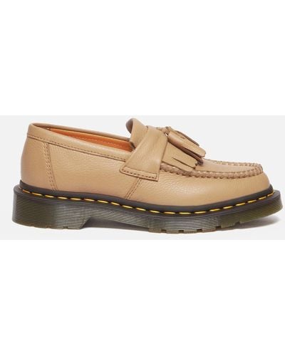 Dr. Martens Adrian Virginia Leather Loafers - Natural