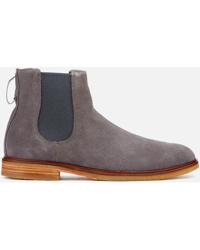 Clarks Clarkdale Gobi Suede Chelsea Boots - Gray