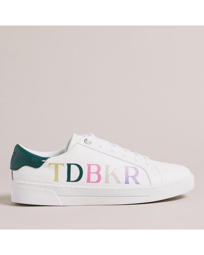 Ted Baker Artii Leather Cupsole Sneakers - White