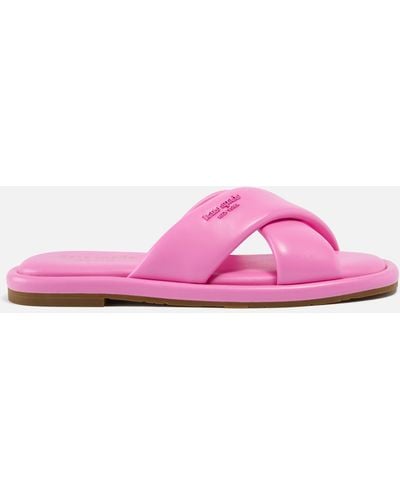 Kate Spade Faux Leather Rio Slides - Pink