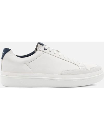 UGG South Bay Leather Low Top Sneakers - White