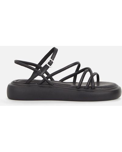 Vagabond Shoemakers Blenda Leather Flatform Sandals - Black