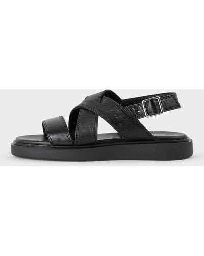 Vagabond Shoemakers Connie Leather Flatform Sandals - Black