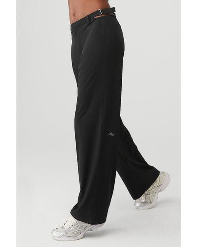 Alo Yoga Alo Yoga Mid-rise Showdown Trouser - Black
