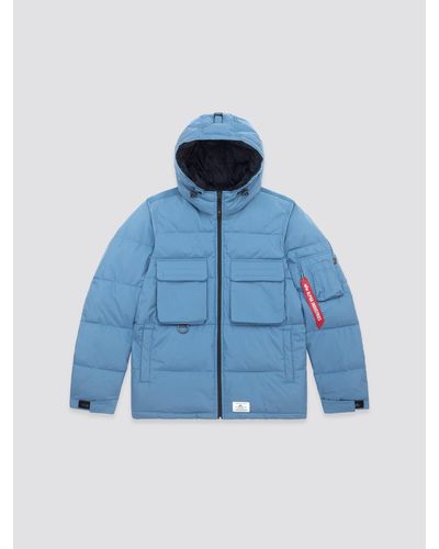 Alpha Industries Hooded Puffer Jacket (seasonal) - Blue