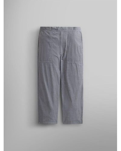 Alpha Industries Wide Leg Cotton Trouser - Gray