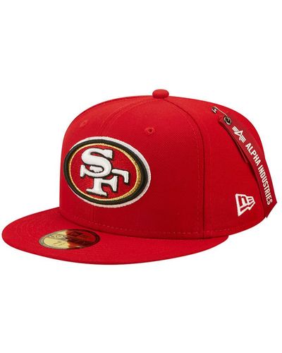 Alpha Industries San Francisco 49ers X Alpha X New Era 59fifty Fitted Cap - Red