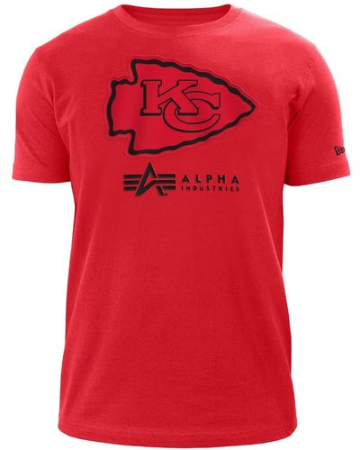Alpha Industries Kansas City Chiefs X Alpha X New Era T-shirt - Red