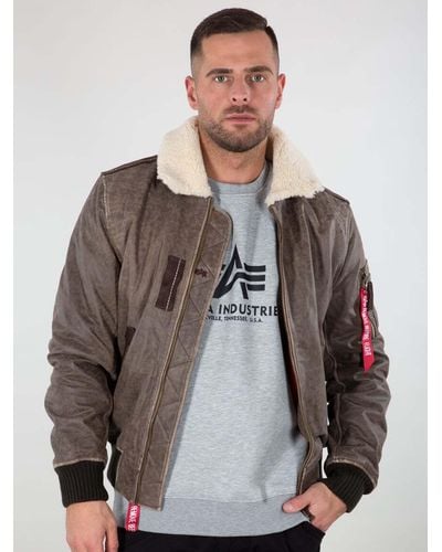 Men's Alpha Industries Leather jackets from $200 | Lyst