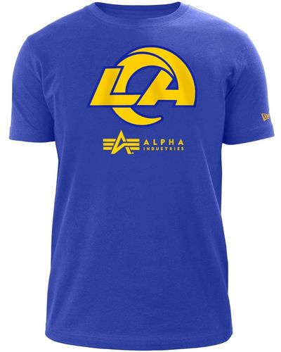 Alpha Industries Los Angeles Rams X Alpha X New Era T-shirt - Blue