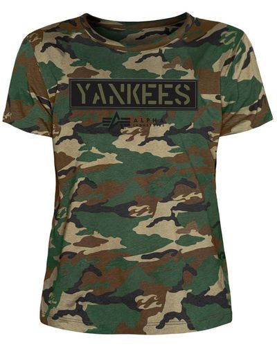 Alpha Industries New York Yankees X Alpha X New Era T-shirt W - Green