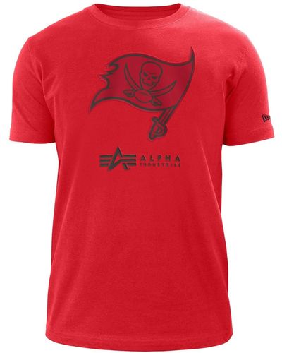 Alpha Industries Tampa Bay Buccaneers X Alpha X New Era T-shirt - Red