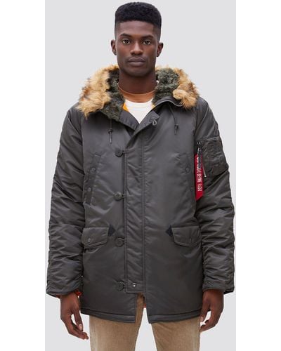 Alpha Industries N-3b Altitude Mod Parka in Blue for Men | Lyst