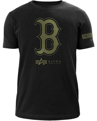Alpha Industries Boston Red Sox X Alpha X New Era T-shirt - Black
