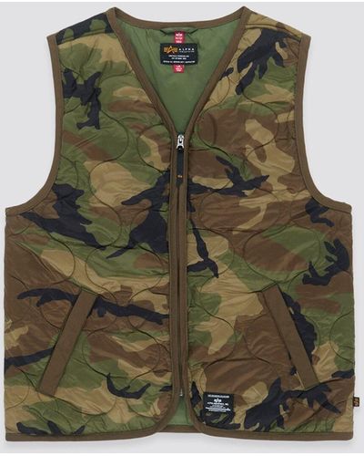 Alpha Industries Quilted Liner Vest (seasonal) - Green