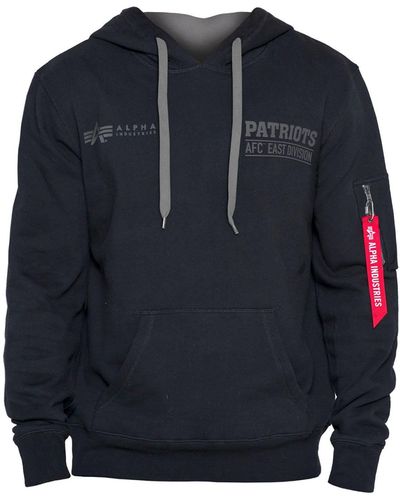 Alpha Industries New England Patriots X Alpha X New Era Hoodie - Blue