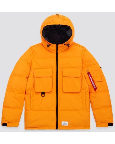 Alpha Industries Hooded Puffer Jacket (seasonal) - Orange