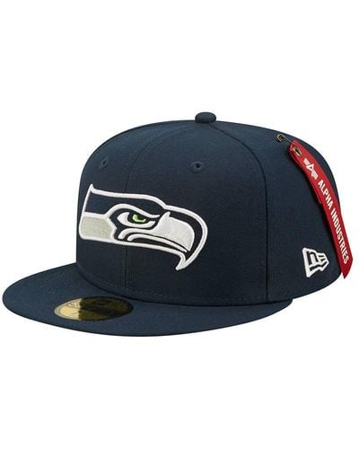 Alpha Industries Seattle Seahawks X Alpha X New Era 59fifty Fitted Cap - Blue