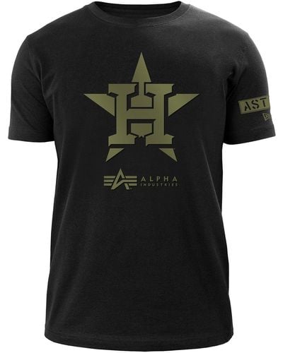 Alpha Industries Houston Astros X Alpha X New Era T-shirt - Black