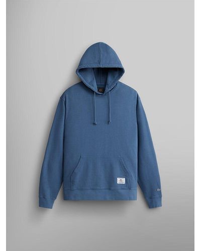 Alpha Industries Essential French Terry Hoodie - Blue